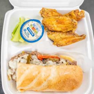 15 Wings & 12" Philly